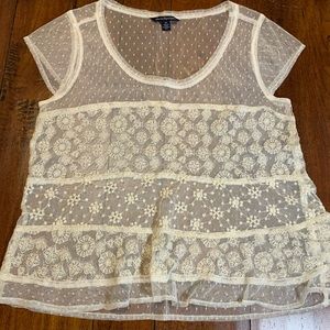 American Eagle Lace Top